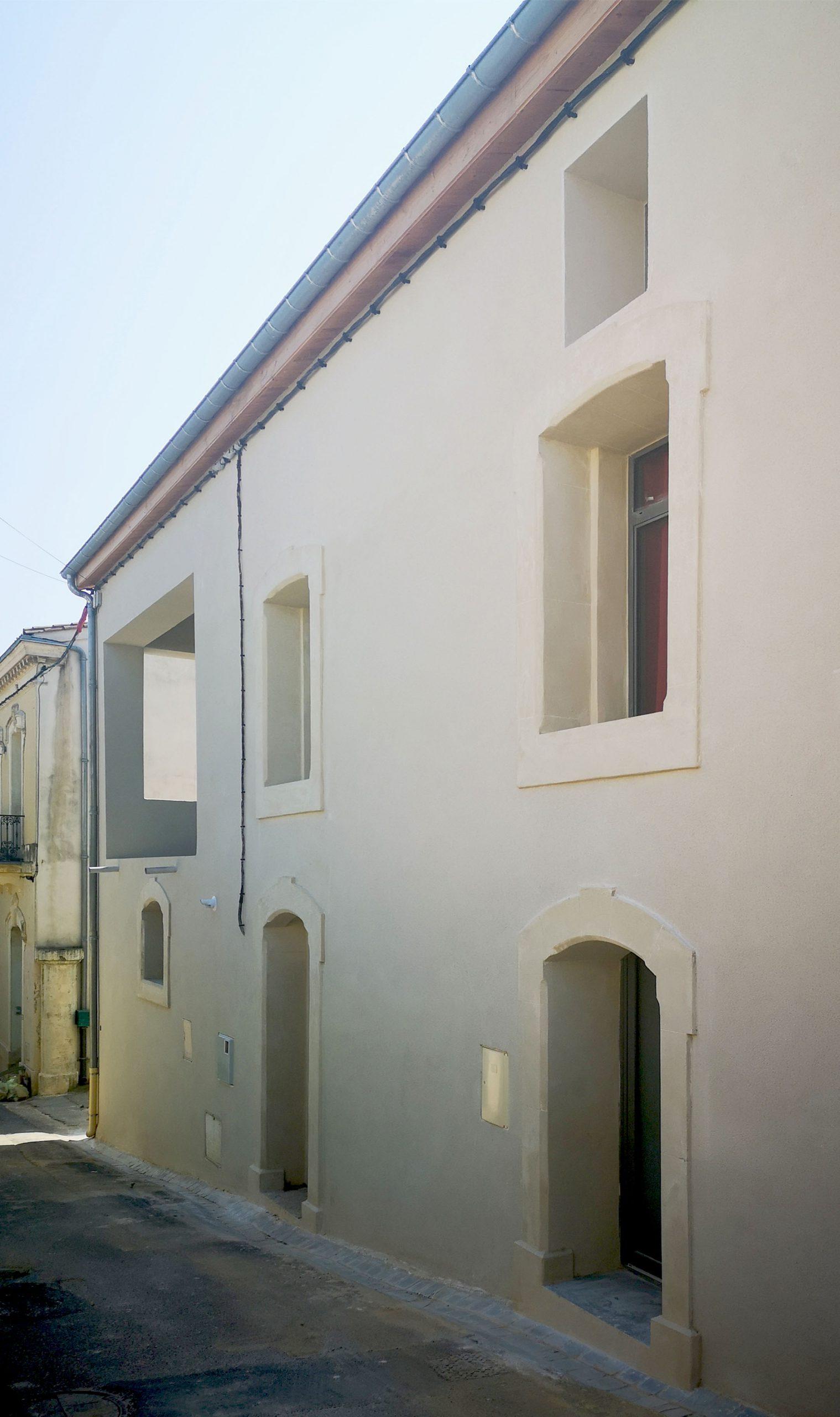 extension surélévation maison vigneronne saint georges d'orques