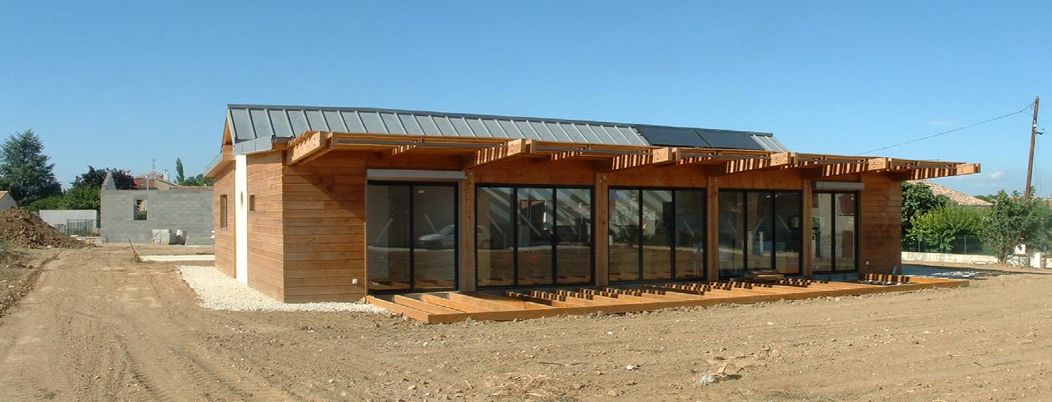 MAISON INDIVIDUELLE EN OSSATURE BOIS