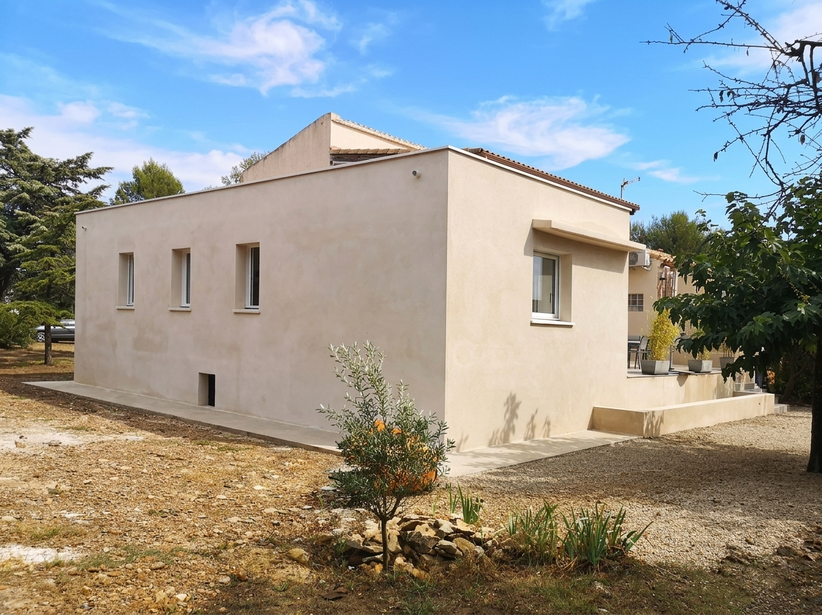 EXTENSION D'UNE MAISON INDIVIDUELLE LES MATELLES
